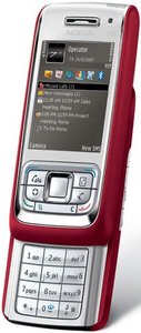 NOKIA E65 RED-SILVER