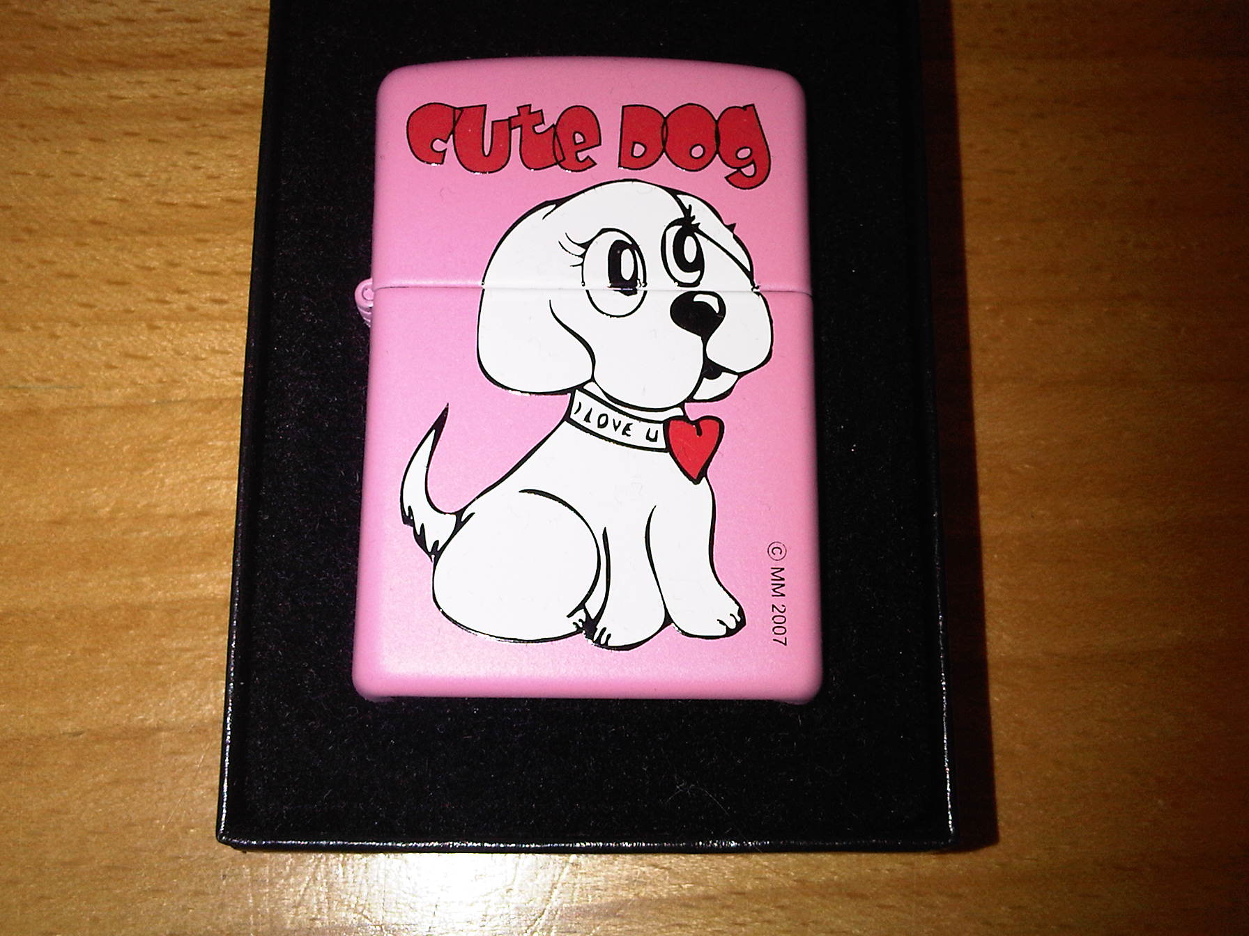 ZIPPO Cute Dog I Love You - ZIPPO CUTE DOG pink.jpg