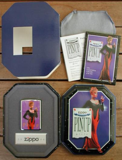 Zippo Pin Up Girl  Collectible of the Year 1996.JPG